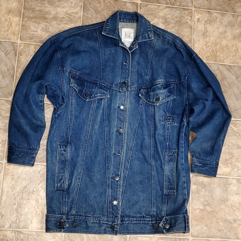 Women's 1980s Chore Farm Jacket Together Brand Denim Medium Boxy
